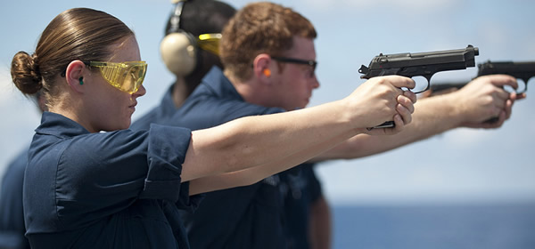 outdoor pistol target practice